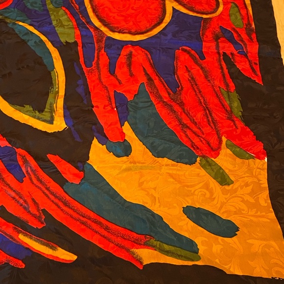 D’Argenlieu Paris 100% Silk Large Scarf - Picture 2 of 11